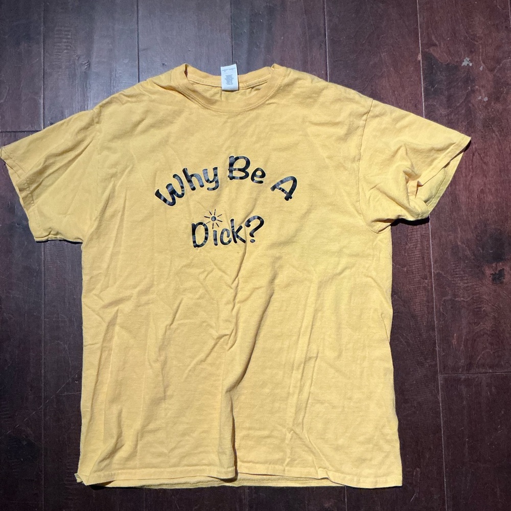 Gildan Yellow Graphic Tshirt